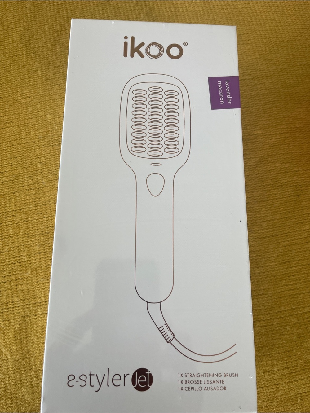 Lavender S-Styler Jet Hair Straightening Brush